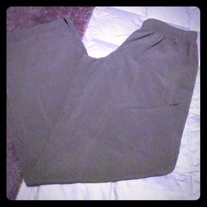 Gray polyester champion workout pants